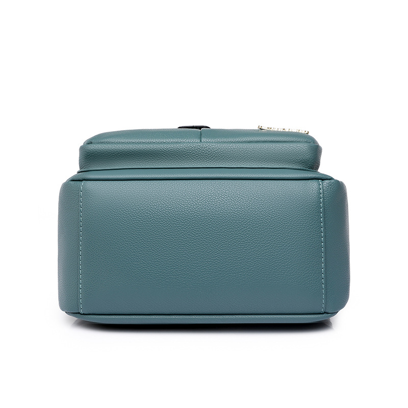 Comercio exterior al por mayor 2023 invierno nuevo estilo coreano damas PU mochila simple salvaje mochila de viaje al aire libre mochila escolar