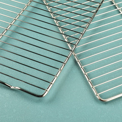 Stainless steel outdoor barbecue wire mesh rectangular oven barbecue grill wire baking cake drying rack bread cooling rack