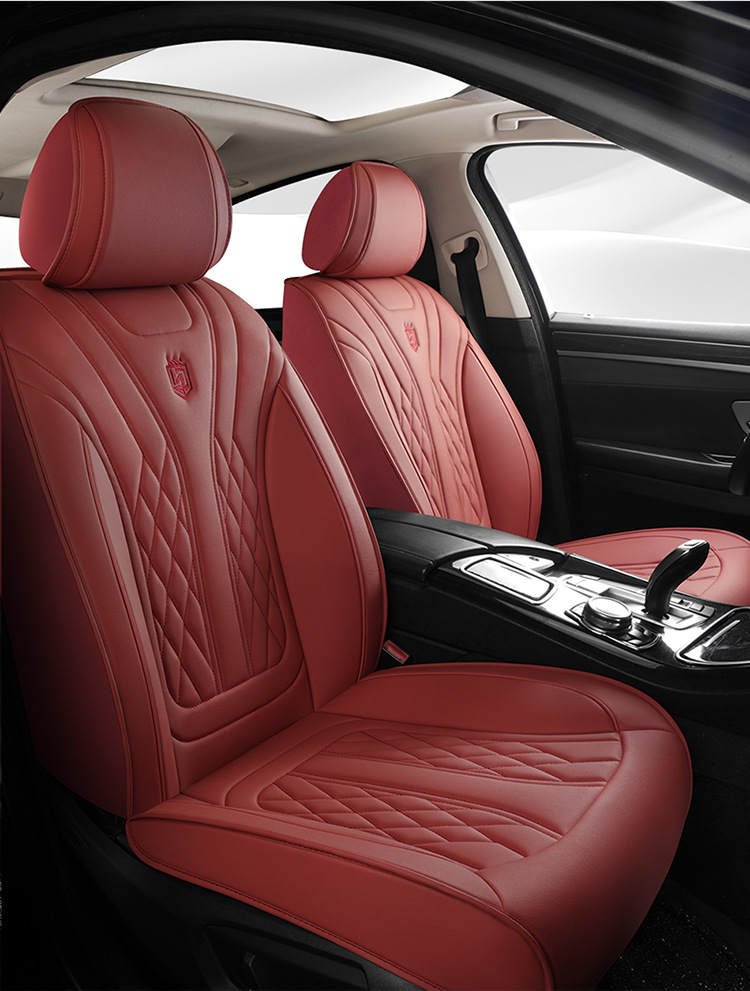 2026 New Model Full Leather Breathable Business-Style Universal Four-Season Full-Cover Car Seat Cushion Cover