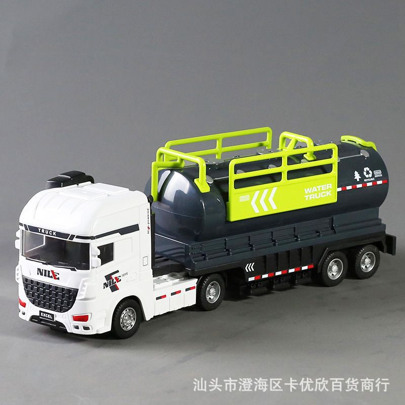 男の子シミュレーション都市防疫衛生車装飾品慣性走行ゴミ収集車道路掃除車スプリンクラーモデルおもちゃ|undefined