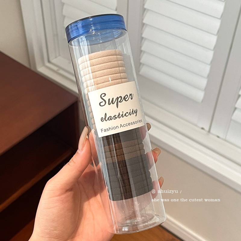 Cuerdas de cabeza de alta calidad 2024 nuevo anillo de cabello de alta elasticidad correa de goma duradera mujer temperamento simple de alta cola de caballo cuerdas de cabello