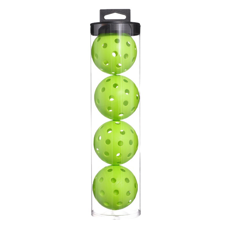 In-Stock Pe Injection-Molded Balls, One-Piece Pickleball Set, 40-Hole Plastic Bucket-Packed High-Elasticity Pickleball Balls