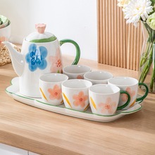 高颜值陶瓷水杯水具套装家用客厅大容量水壶茶壶家庭待客高级感