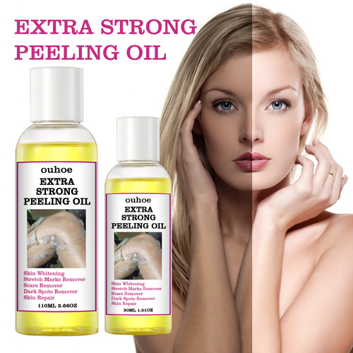 OUHOE Exfoliating Yellow Skin Oil, beautifies and softens yellow skin, hydrates and brightens skin, brightens skin tone and moisturizes body