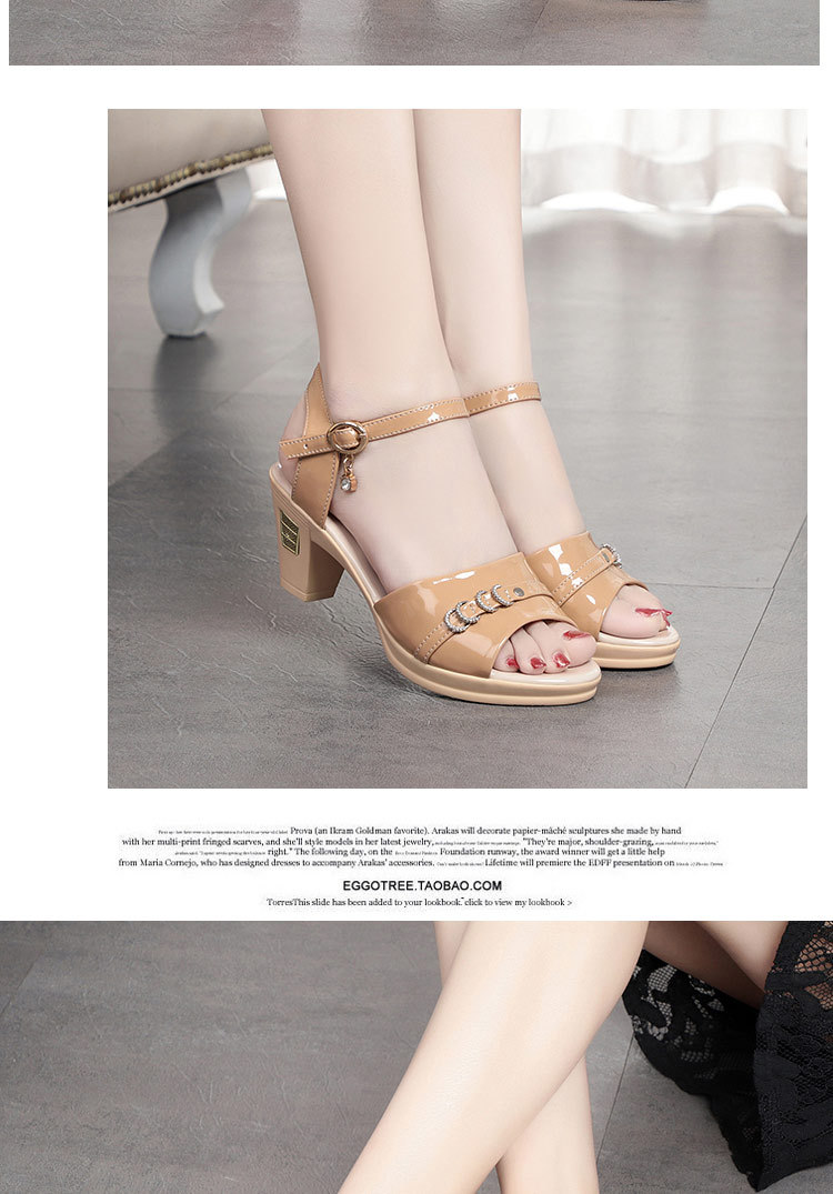 Sandal nữ quai chữ V đế mềm thoải mái mùa hè — Màu be chi tiết 13