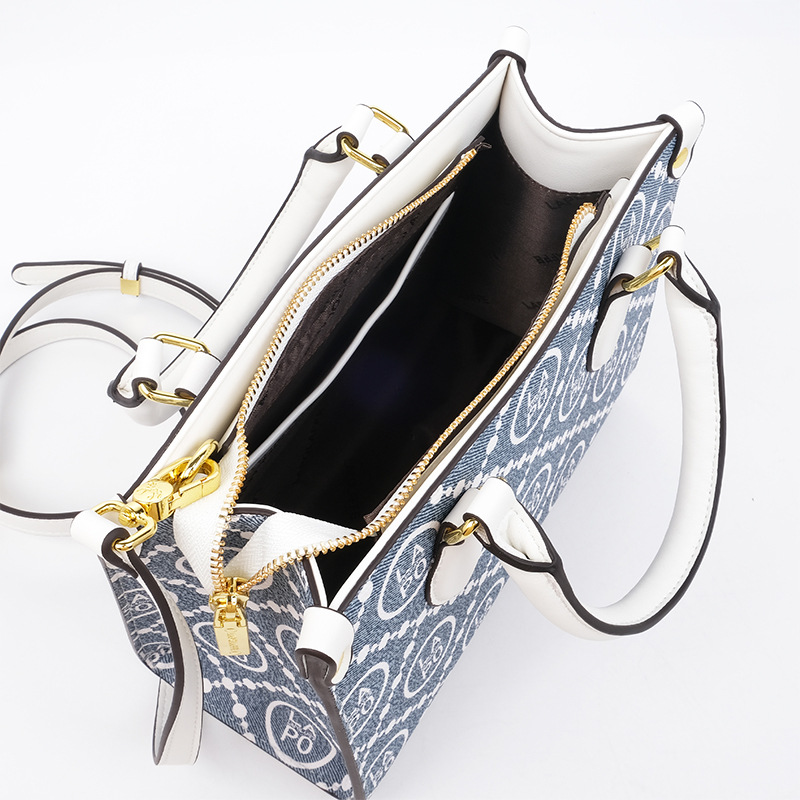 Impresión clásica europea y americana de lujo ligero contraste color pequeño bolso con cremallera de alta calidad 2025 LP7232 #