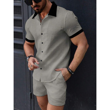 D 21019 Collar Shirt Short Set �����������̿��׿羳��