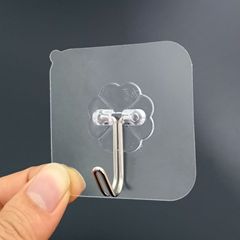 Transparent Hook Invisible Hook Magic Adhesive No-Nail Bathroom Kitchen Powerful Ground-Pin Clothing Hat Clip Manufacturer