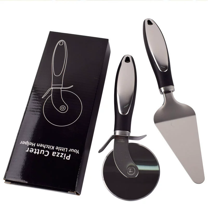 Stainless steel pizza knife - нож для пиццы из нержавеющей стали, колесо для пиццы, большой нож Bashe, нож для сыра, инструмент выпечки