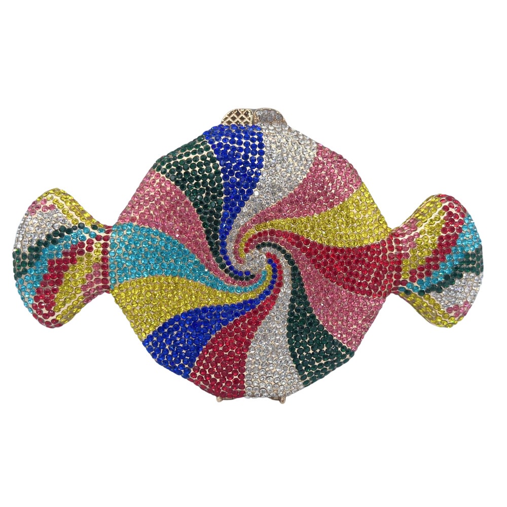 Candy Clutch Bag Candy Cross-Border Diamond Fiesta Bolsa de banquete Bolsa de mujer