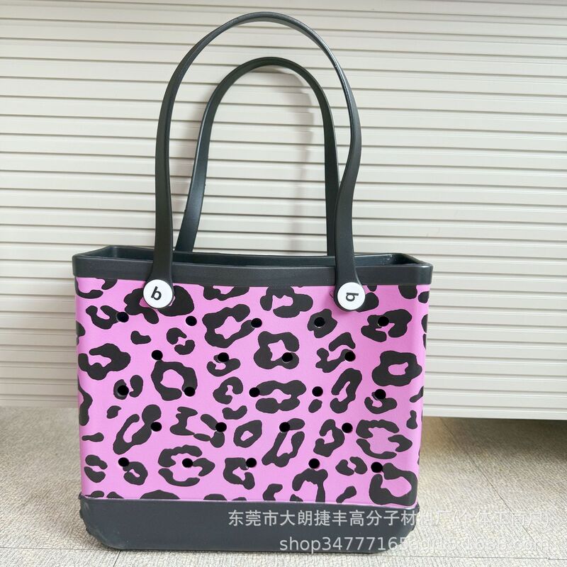 欧米の大型EVAビーチバッグ多機能収納バッグ女性用ハンドバッグDIY穴バッグ大容量スポット|undefined