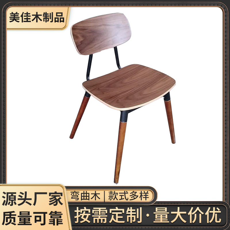 厂家实木公寓椅餐椅餐厅房间现代简约全木木质公寓椅椅子家用加工