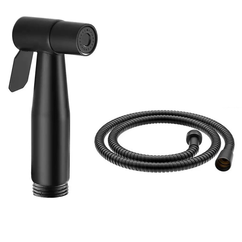 Acero inoxidable transfronterizo inodoro compañero conjunto de pistola de pulverización lavador de mujer grifo boquilla de pulverización presurizada pistola de pulverización de lavado inodoro