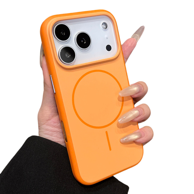 适用苹果17promax手机壳磁吸肤感磨砂iphone17相机按键保护防摔壳|undefined