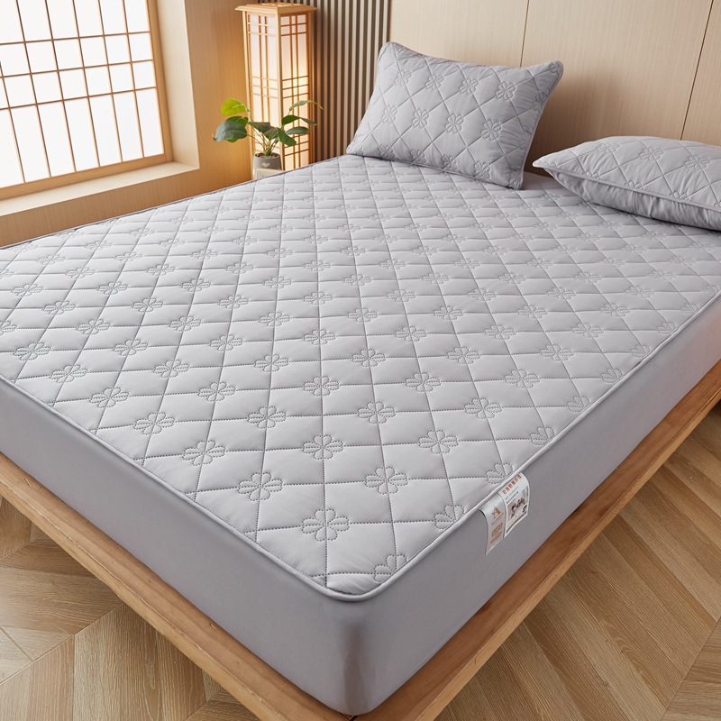 A-type 100% Cotton Thick Filled Quilted Bed Skirt Original Cotton Baby Waterproof Bed Skirt Protective Cover Full Package Simmons Mattress Cover
