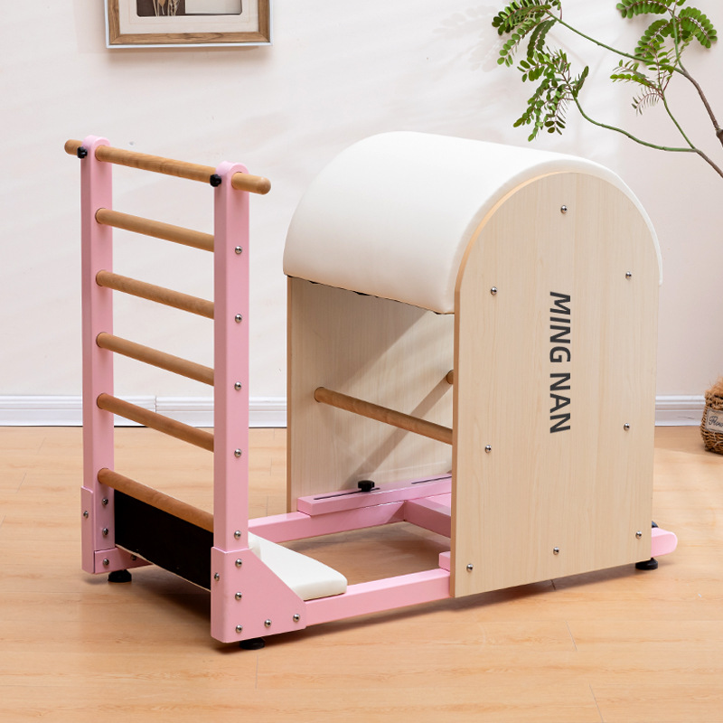 Barril de pilates, silla de pedal estable, gimnasio de yoga, dispositivo de fitness, corrección de la columna vertebral en forma doméstica, barril de escalera