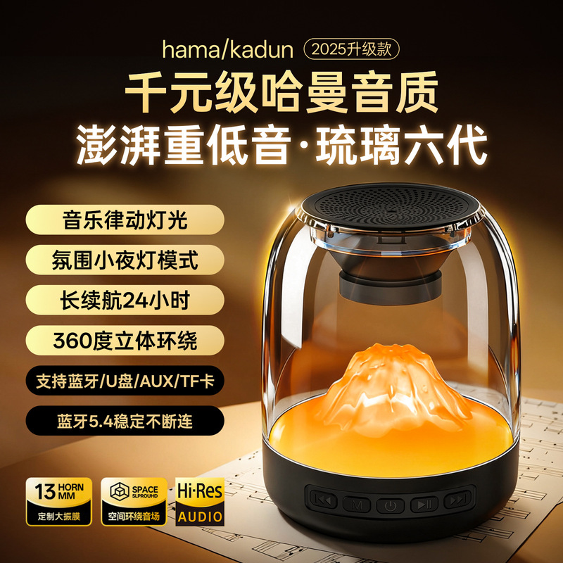 2025 New Bluetooth Smart Speaker Home Portable Wireless Mini Desktop Computer Audio Car Subwoofer