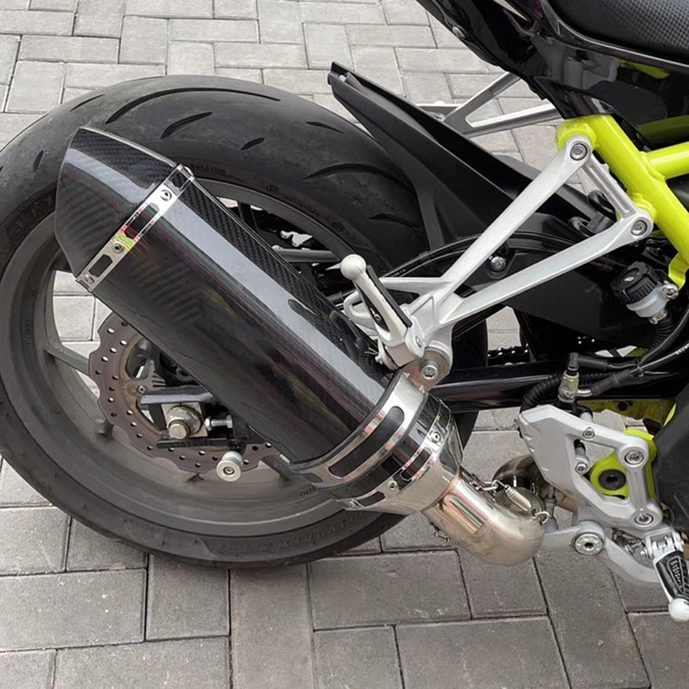 Benelli Tornado 302R Hurricane 252R Modified with Scorpion Sc Ar Silencer Exhaust Pipe in the Middle Section