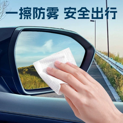 Automobile anti-fog wet wipes: Automotive glass defogging agent