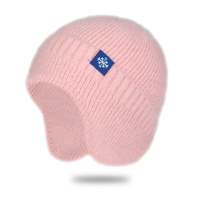 Autumn and winter knitted hats for men and women of the same style, ear protectors, thermal headgear, earmuffs, hats, cold-proof cycling pullovers._voghion.com