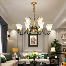 美式金色客厅吊灯轻奢网红卧室餐厅吊灯现代简约创意麦穗个性灯具