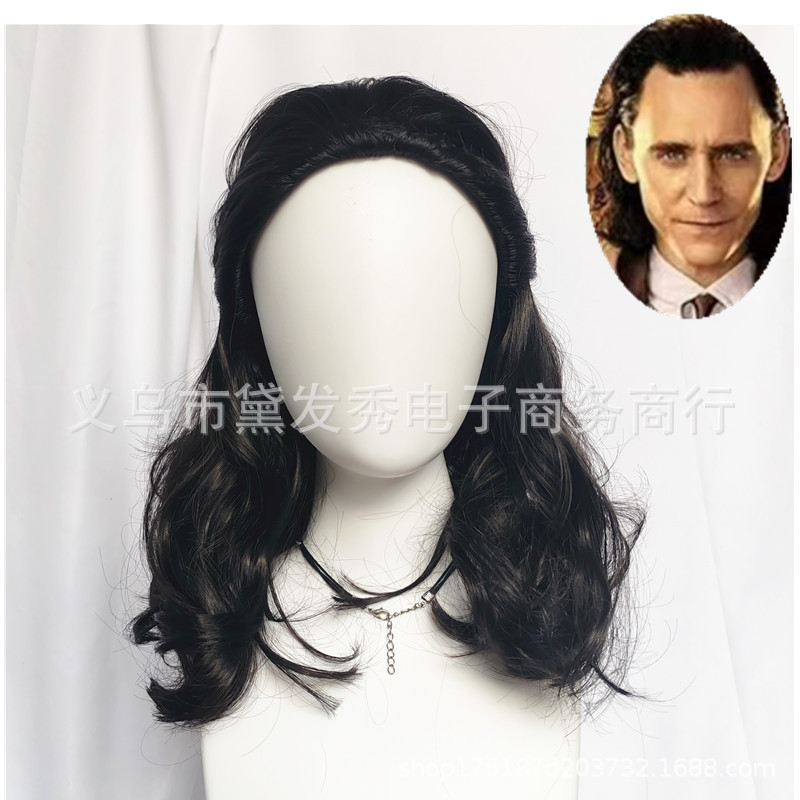 Amazon Cross-Border American Tv Series Loki Loki Wig Cos European and American Film and Television Halloween Wig Cos Wig