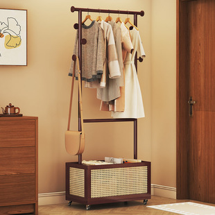 Hanger Floor Bedroom Coat Rack Household Living Room Clothes Hanger Rack Movable Homestay Dirty Clothes Basket