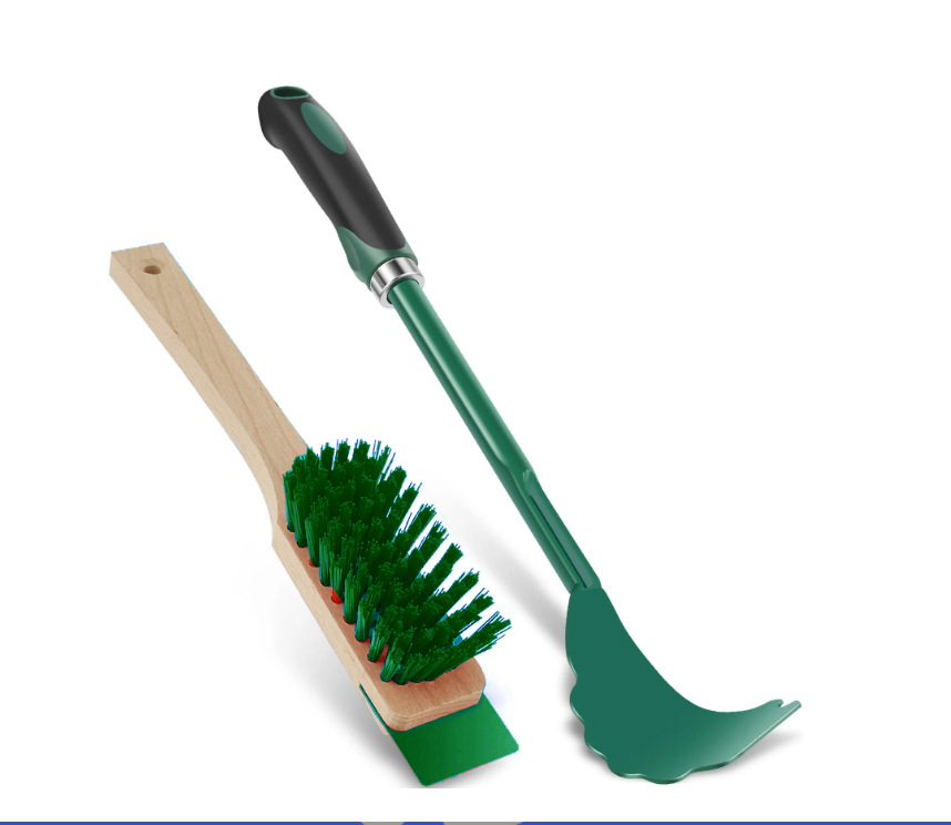 Cross-border popular garden tools gardening supplies lawn mower blade cleaner lawn mower cleaning tools cleaning brush 7