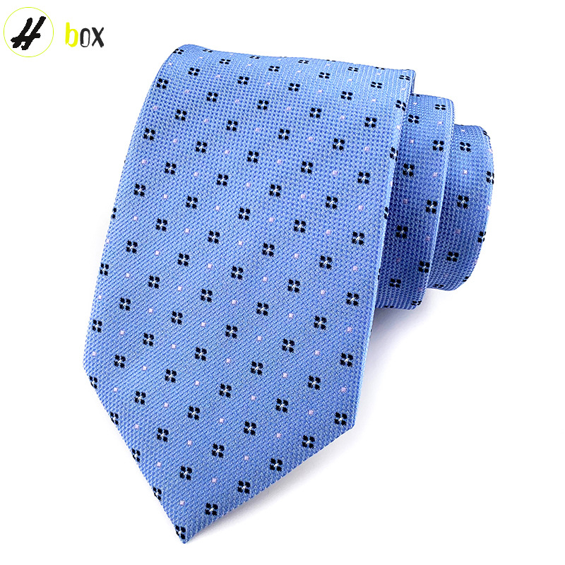 Los hombres corbata jacquard seda 8cm hecho a mano profesional formal desgaste entrevista negocios Corbata a rayas hombres en stock al por mayor