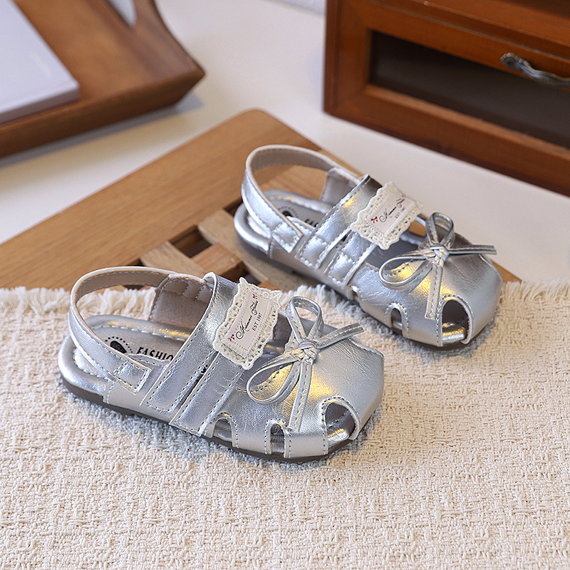 Niñas sandalias de moda versátiles 2026 verano nuevo niño sandalias de arco encaje zapatos princesa image 5