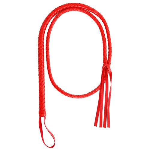 Sex toys black and red leather braided whip couple adult sex export props 1.9 snake whip long whip
