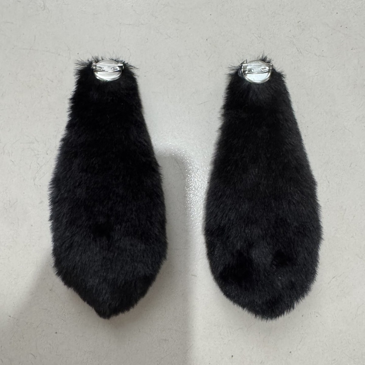 批发双面绒兔耳朵diy头饰发簪半成品配饰手捧花兔耳朵毛绒兔耳朵