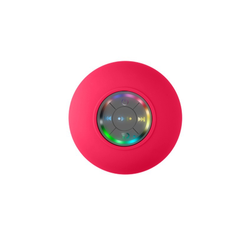 Lighted suction cup speaker [pink 400mA/magnetic speaker]