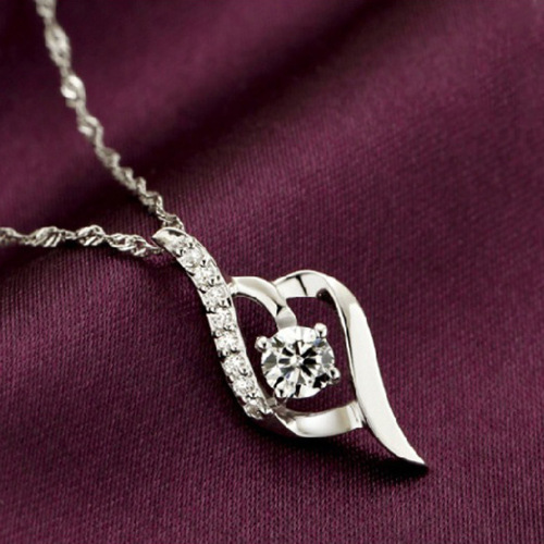 Weihua New Style Pendant Women's Necklace Silver Plated Jewelry Allure Pendant Wholesale Factory Direct Selling Birthday Gift