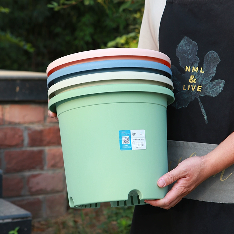 Балкон цветочный горшок утолщенный пластиковый орхидей горшок зеленый горшок