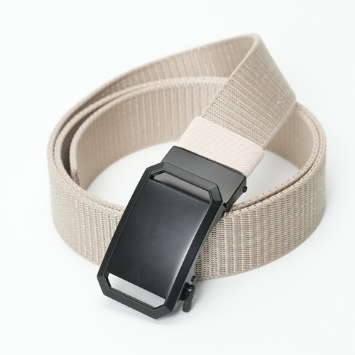 New men's belt, outdoor nylon automatic buckle casual belt, young and middle-aged fashionable young man's tactical belt
