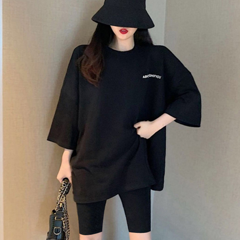 Pregnant women's short-sleeved T-shirt summer clothes 2023 fashionable mom's small maternity clothes summer outer wear bottoming shirt fashion top for women