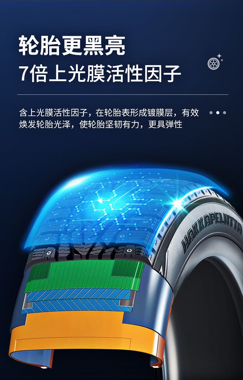 Car Servant Car Tire Treasure 550ml Tire Wax Tire Brightener Polish Protective Agent Tire Brightening Glaze