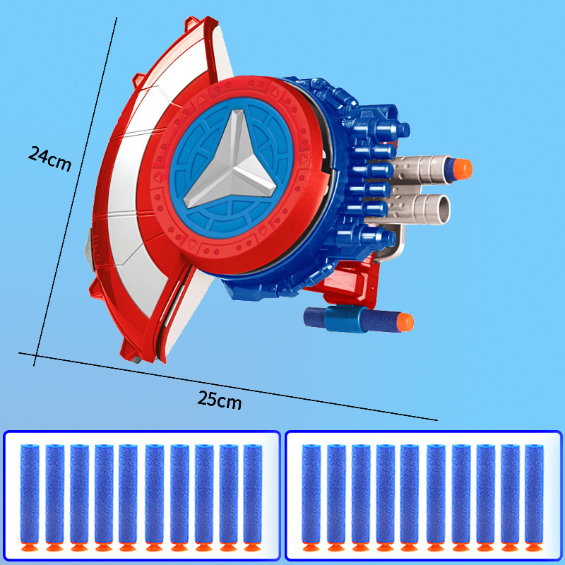 트라이앵글 실드 런처 전자 상거래 상자 + 20 소프트 폭탄
