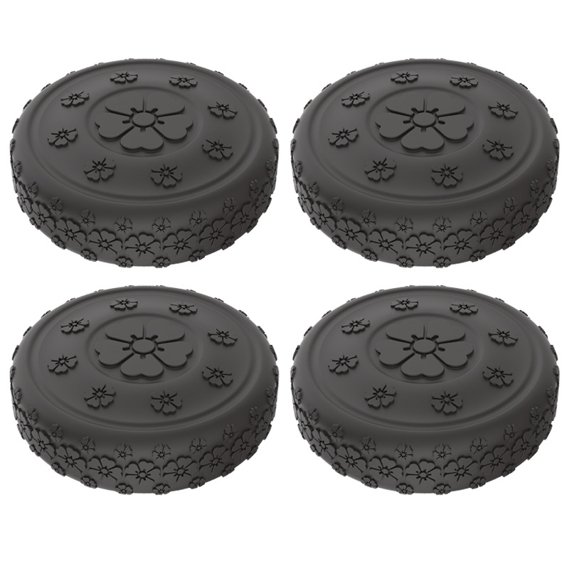 Caster shoesスーツケースホイールシリコン保護カバー耐摩耗性全包スーツケースホイールシリコン保護カバー