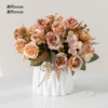 Autumn Pink French Paris Rose Butterfly Ceramic White