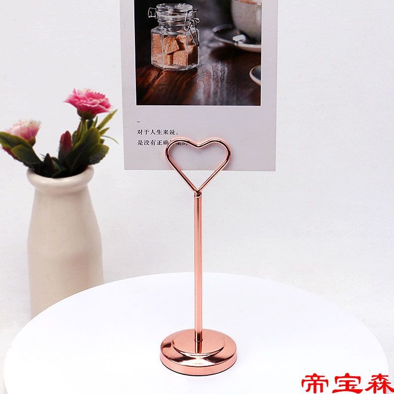 stainless steel wedding Seat card Taiwan plate Meal cards menu Bracket Table cards Dining table Number plate marry