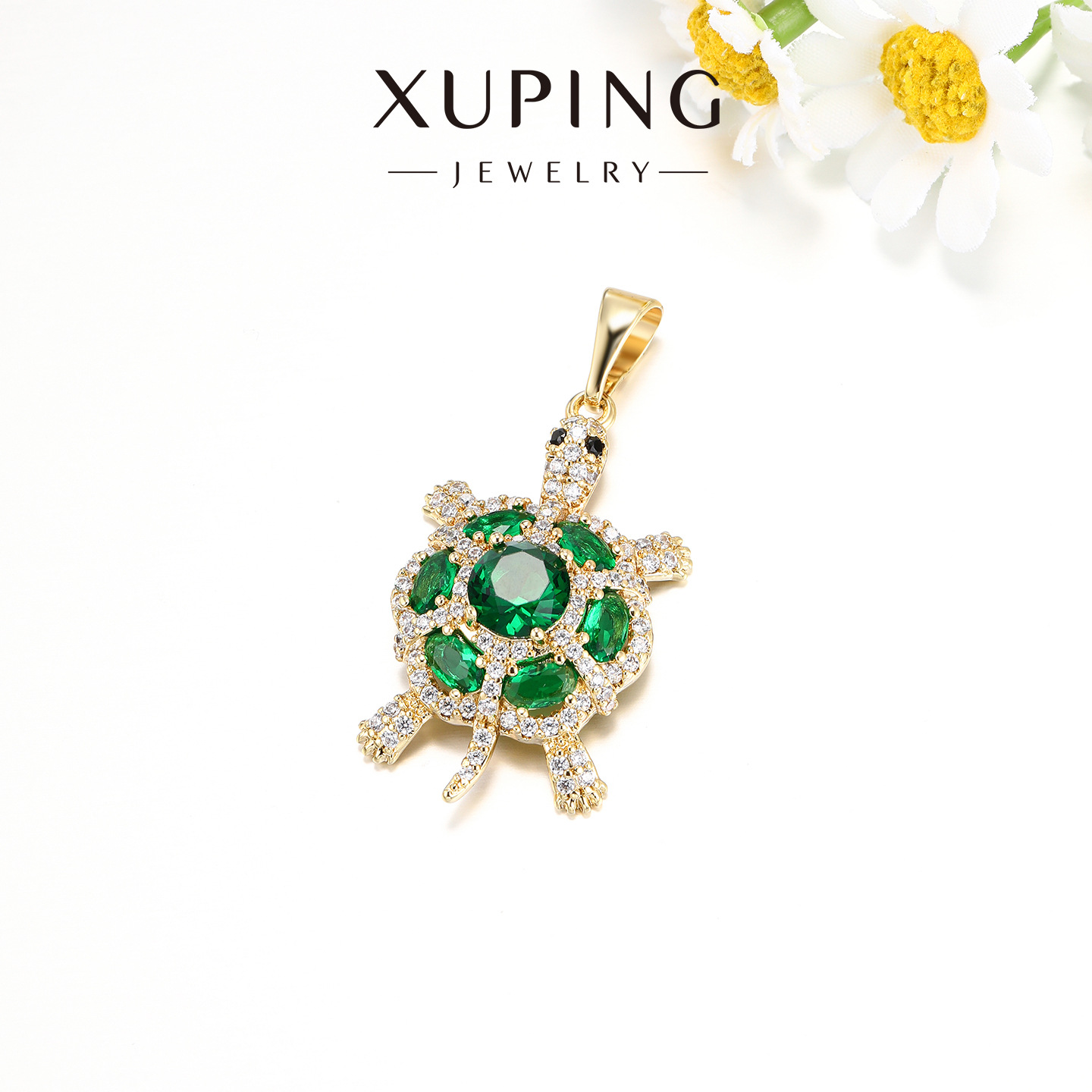 Xuping moda ligera y lujosa serie de colgante de tortuga nicho de personalidad estilo elegante de alta calidad accesorios al por mayor