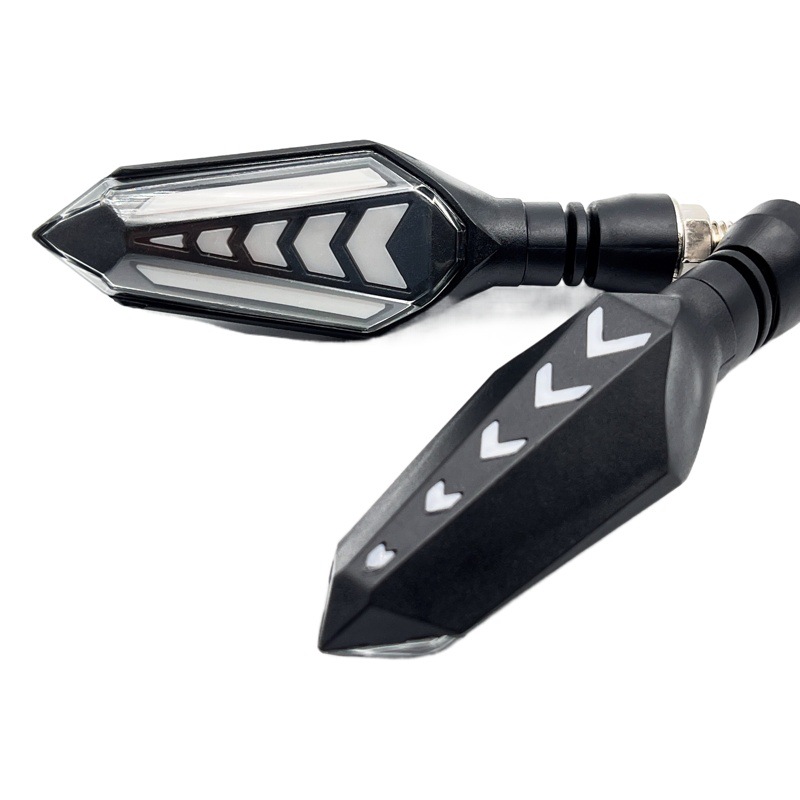 Modificado luz de giro bombilla de agua corriente diurna dirección LED Super brillante luz fuerte impermeable 12V coche eléctrico motocicleta Universal