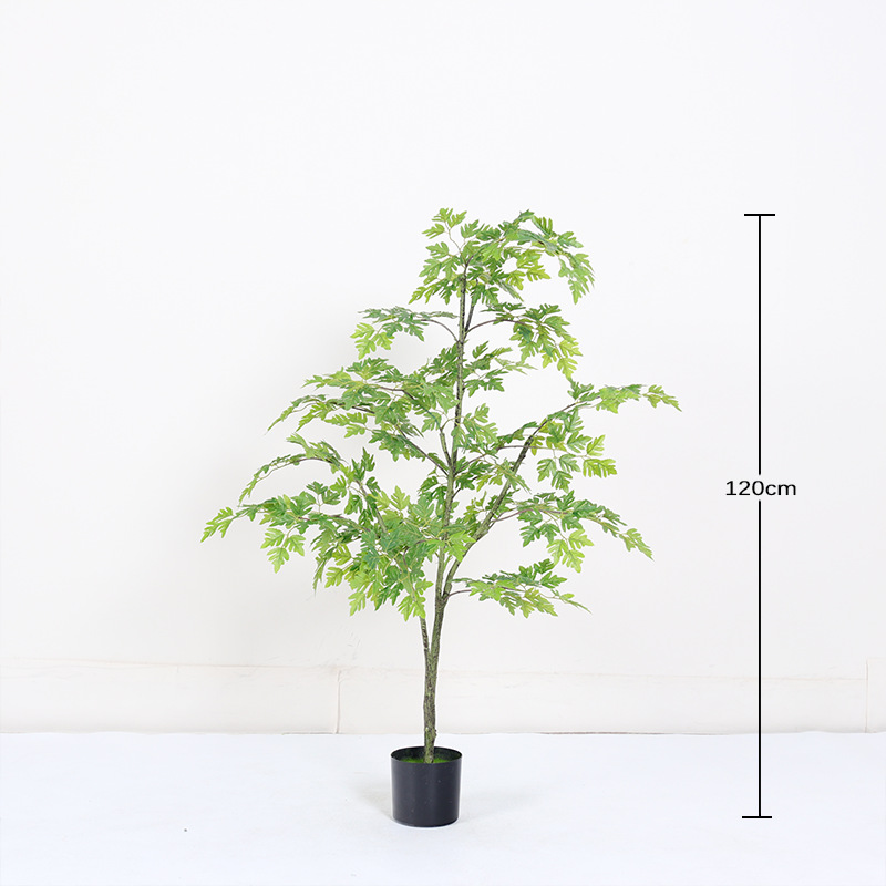 Simulación de estilo nórdico, plantas verdes, álamos, árboles falsos, plantas en macetas, decoración de suelo para el hogar interior, decoración, paisajismo de plantas biónicas
