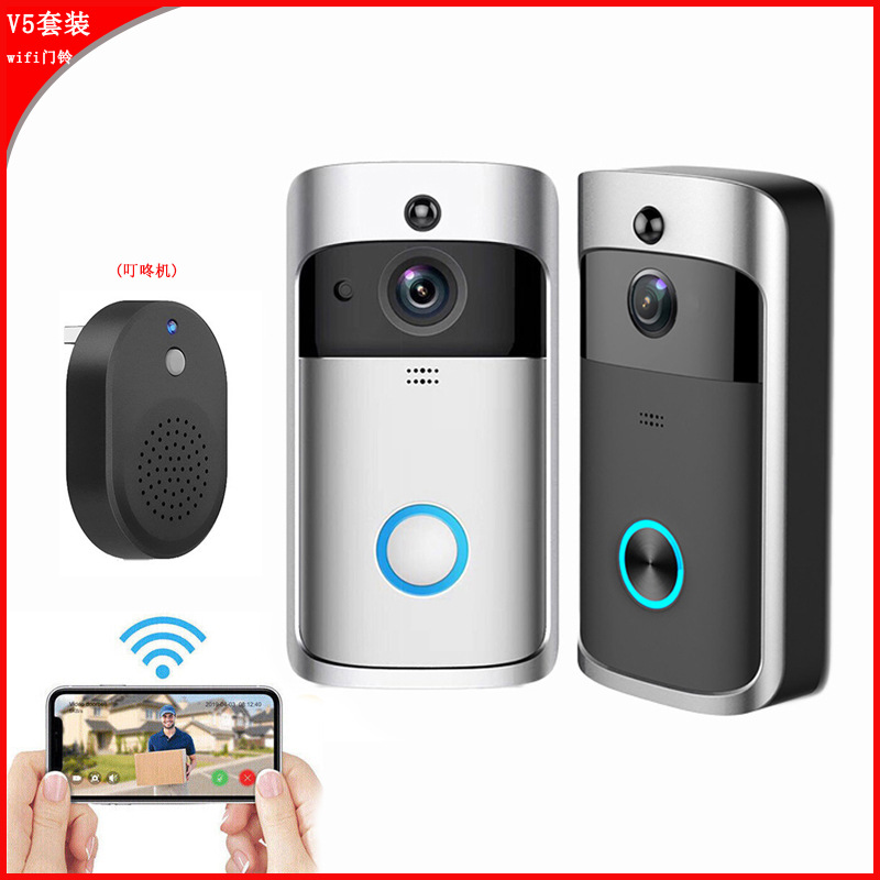 【优惠】可视门铃摄像头wifi智能高清无线夜视 远程电子猫眼门铃