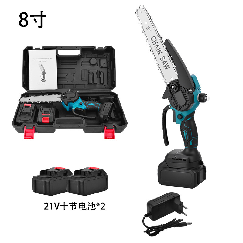 电锯无刷锂电锯家用小型手电锯大功率电链锯手持无线充电式切割锯|undefined