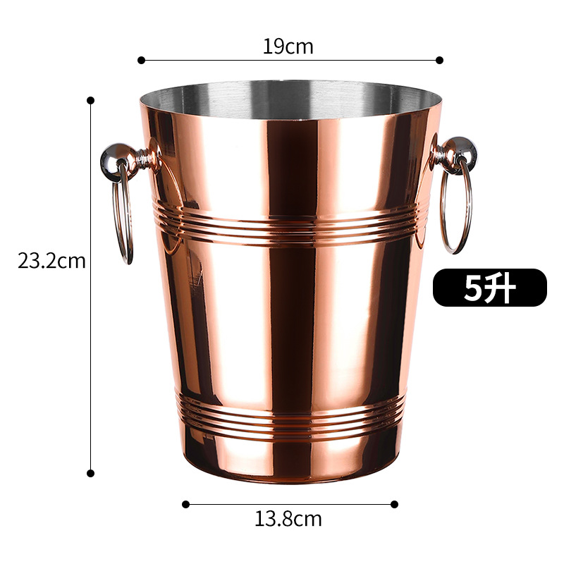 Bar de hielo de acero inoxidable de alto valor de cara bar de champán cerveza comercial vino tinto hogar creativo pequeño hielo bar