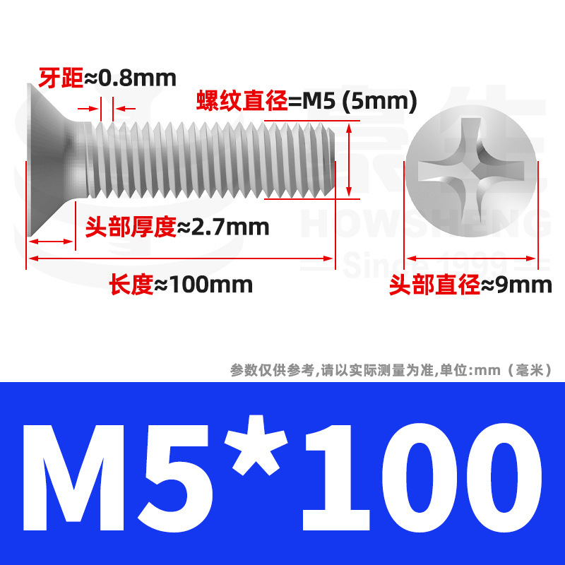 304ステンレスネジのネジの十字溝の平頭のネジのKMの機械の糸の小さいネジのm 2m 3m 4m 5m 6|undefined