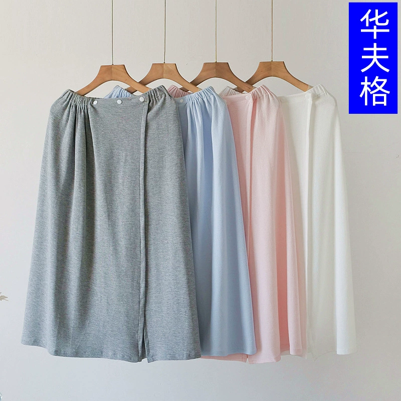 Хлопковые вафли можно носить завернутые юбки для ванной, чтобы впитать воду Салон красоты